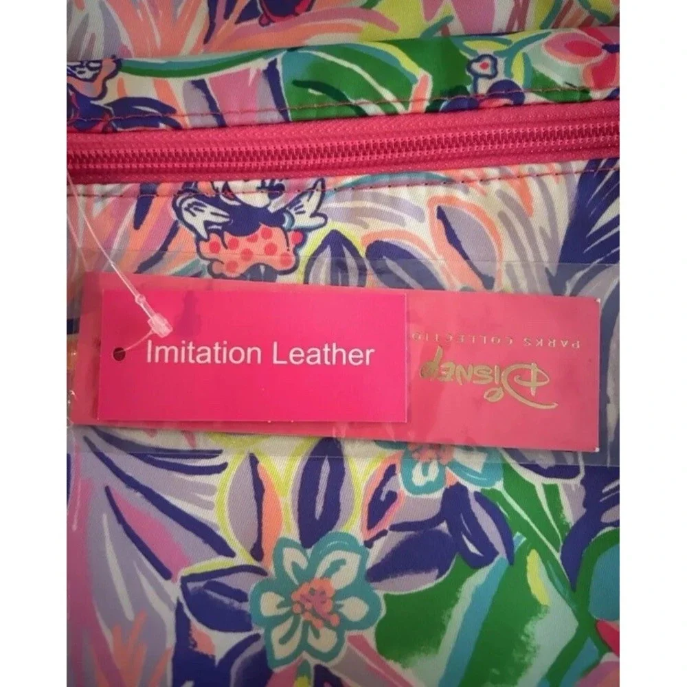 Disney Parks Lilly Pulitzer Backpack Large Dreamin Minnie Daisy Pink Bag NEW‎